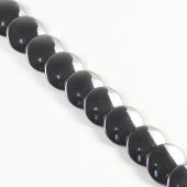 Non magnetic Hematite Beads, Disc, different size for choice, hole:1mm, black, Grade A, Length:15.5 Inch, Sold By Strand